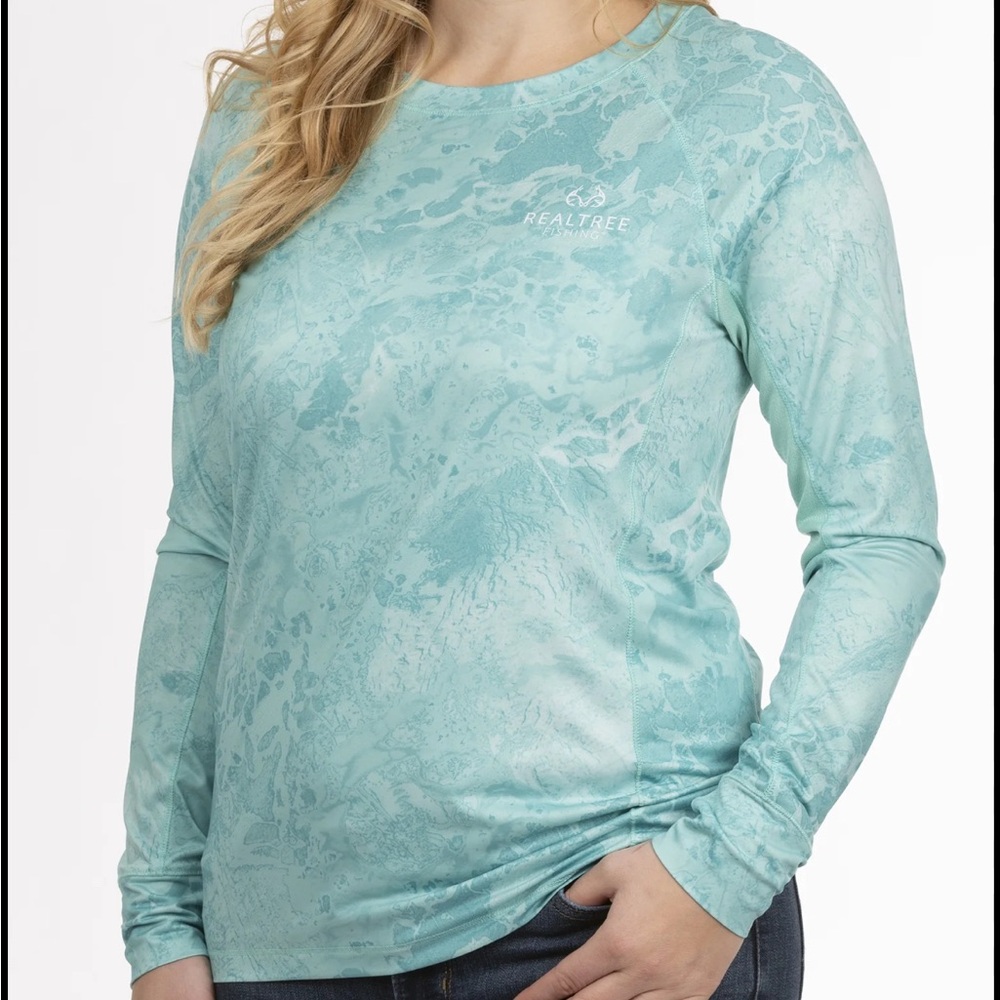 Realtree Women's Teal Long Sleeve Tee